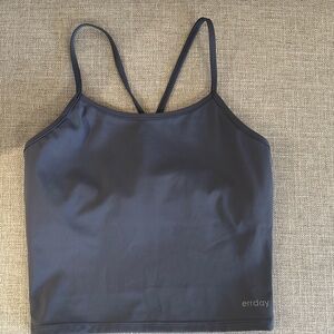 Women's steel blue work out Tank Top